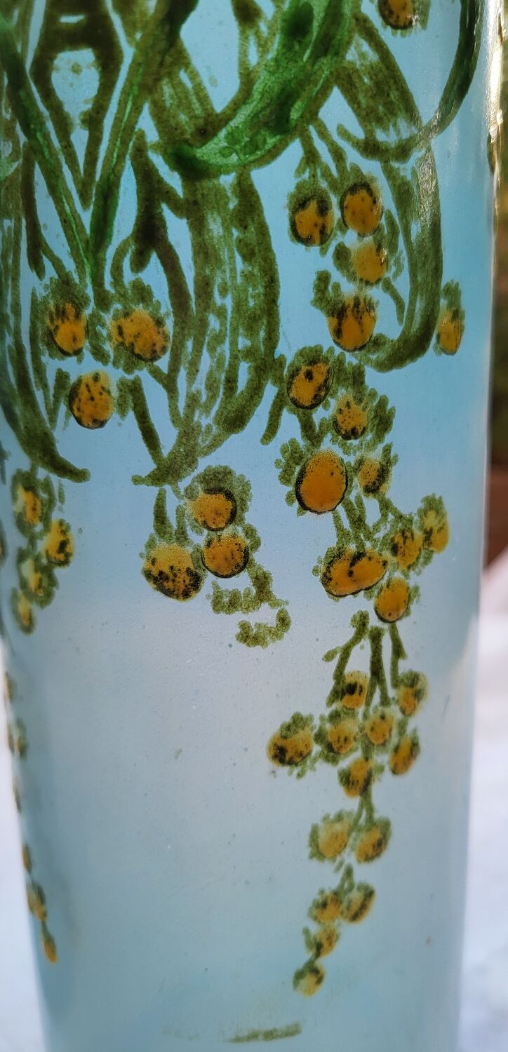 Pair of Legras art nouveau vases