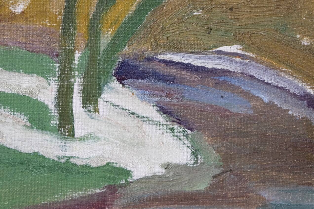 Hjalmar Lundström, Swedish Oil Painting, 1940s, Framed
