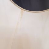 Metal table lamp and pleated lampshade