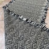 Moroccan rug, Handmade wool rug, Solid rug, Moroccan runner rug, zanafi runner