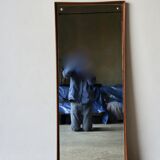 Large 1960's teak mirror 129x53cm