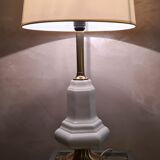 cracked porcelain lamp and golden foot deluxe style 1970 a 90 , the rock,70x34