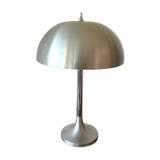 Mushroom lamp, brushed steel, circa 1960