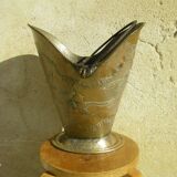 Old copper coal bucket