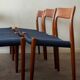 Danish Modern Teak Dining Chairs Model 77 Niels Otto Møller 1960s, Set of 6