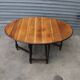 oval folding table