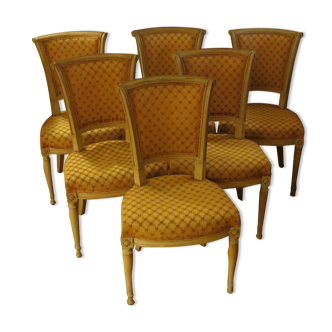 6 directoire style chairs