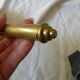 Art Deco era brass hand mirror