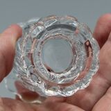 Old crystal toothpick holder signed baccarat, bamboo tors white model