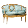 Canapé de style Transition en bois doré, années 1900