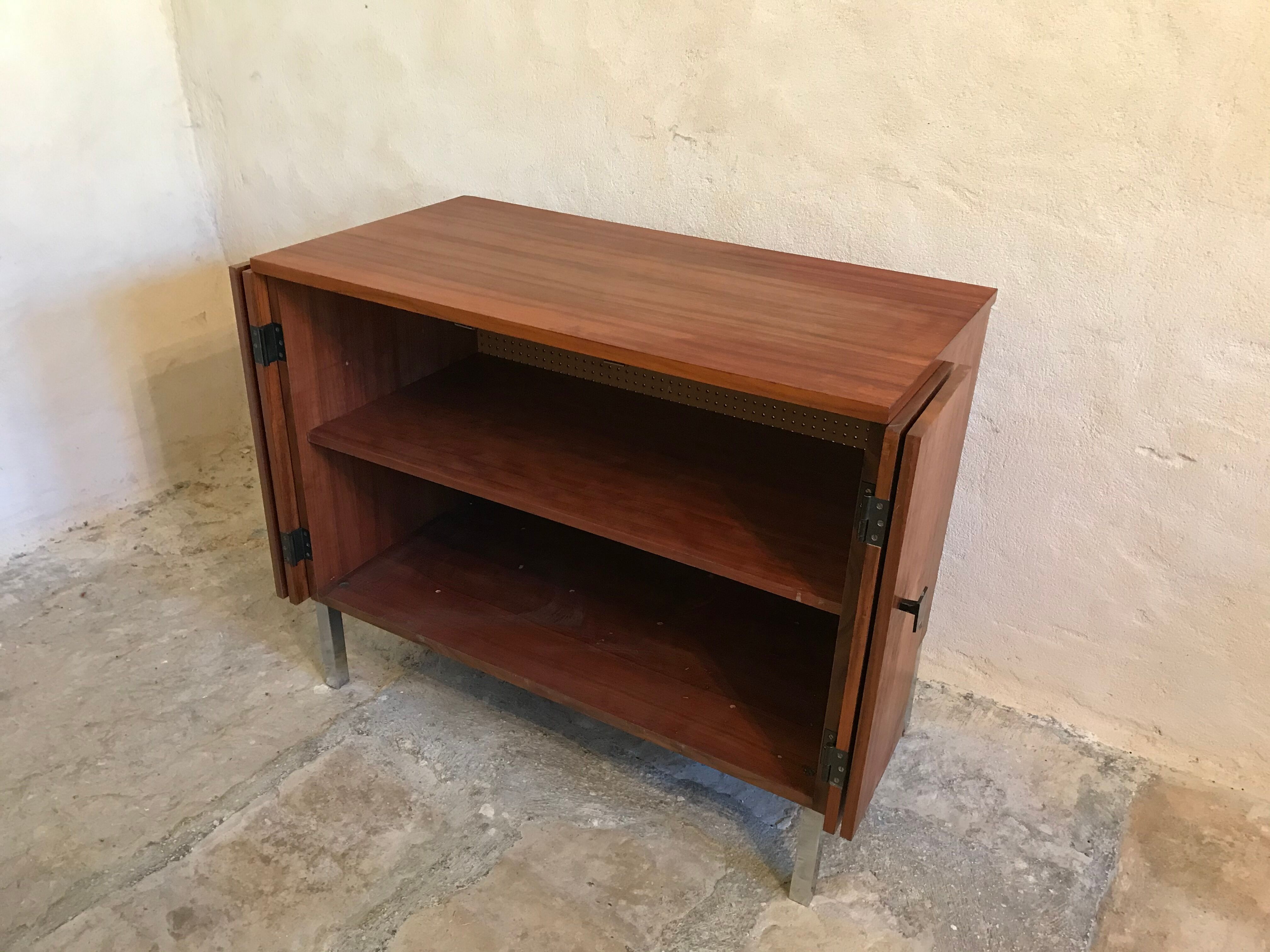 1960's vintage two-door storage unit