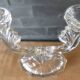 Chic two-armed candlestick chandelier in crystal glass / Excellent condition