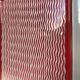 old white and red enamelled sheet egouttoir