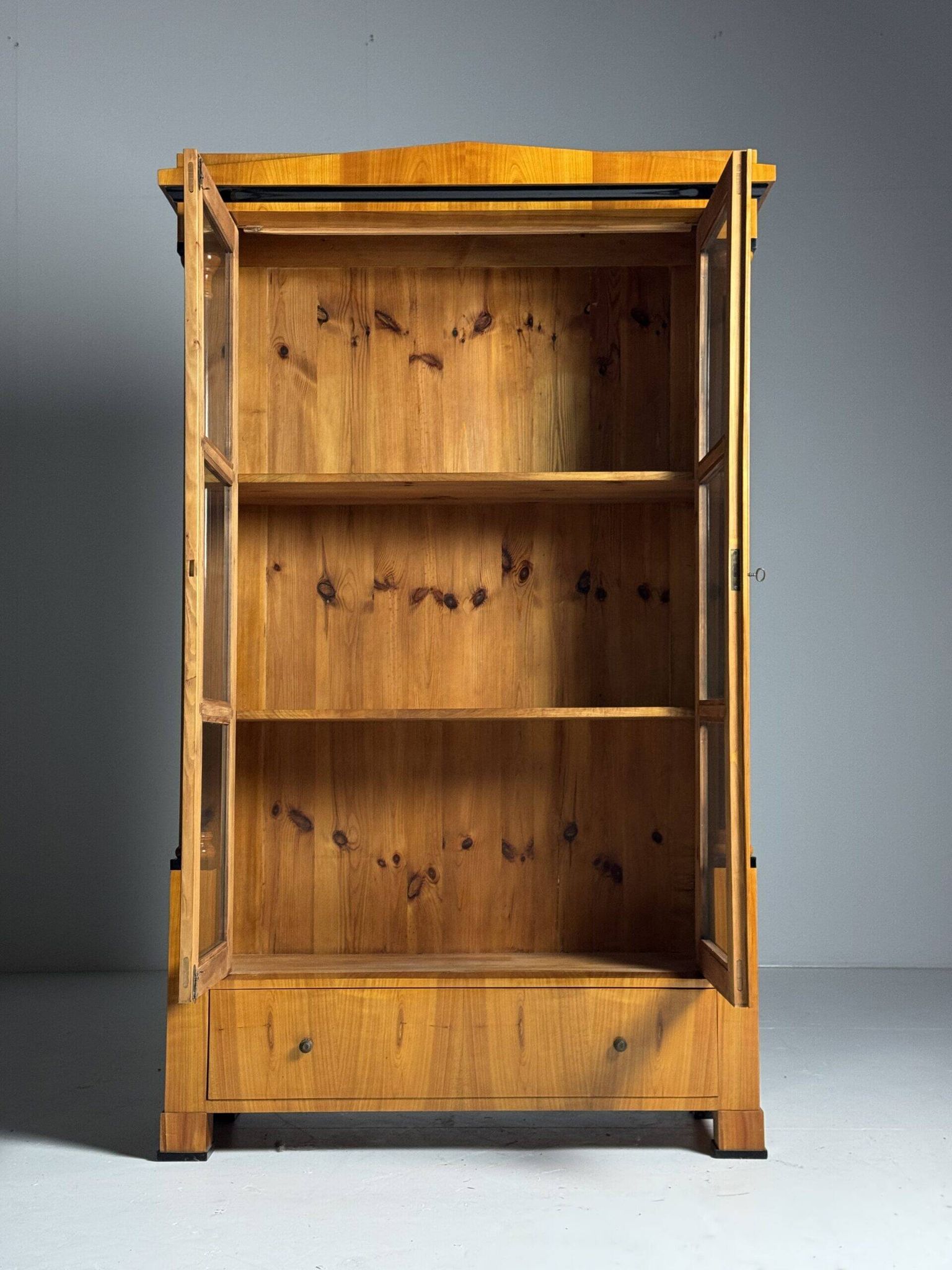 German Biedermeier display cabinet 19th century
