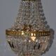 vintage glass stamped hot air balloon chandelier