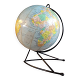 Globe terrestre Girard et Barrère des années 50-60 piètement string