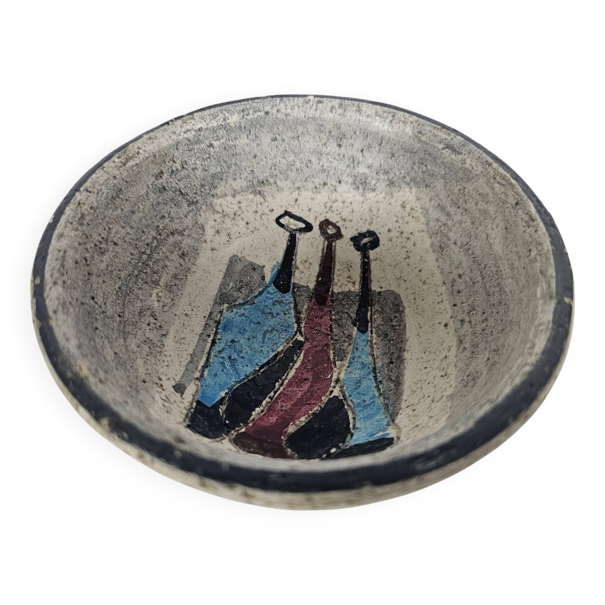 Bitossi "stylized women" - wall plate - Italy - 3rd quarter 20th century