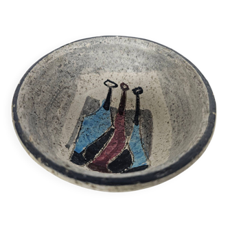 Bitossi "stylized women" - wall plate - Italy - 3rd quarter 20th century
