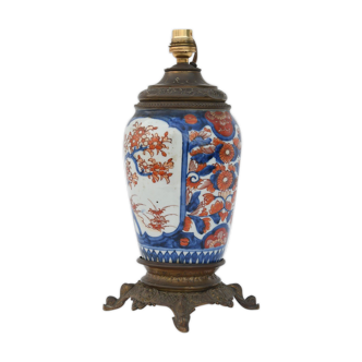 Pied de lampe en porcelaine Imari