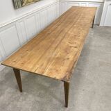 Large oak and fir table with honey patina