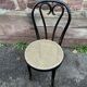 4 chaises bistrot style Thonet en bois courbé noirci