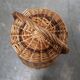 Vintage wicker and rattan basket