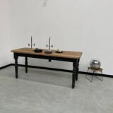 Farm table desk turned legs