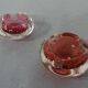 Italian Murano Glass Ashtrays, 1960s, Set of 2