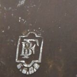 Pair of gilded bronze andirons decorated with serpents.