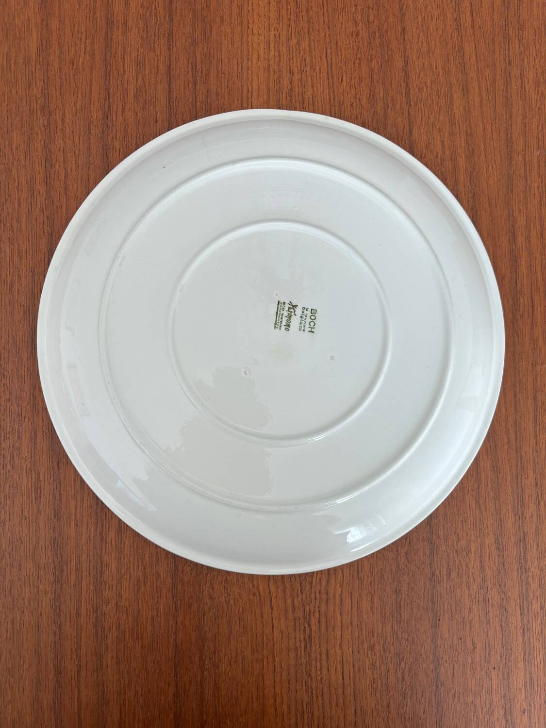 Boch La Louvière pie dish model kimono 1970 tulip pattern