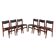 Set of six teak chairs, Danish design, 1960s, production: Denmark