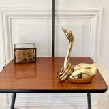 Brass swan 22 cm
