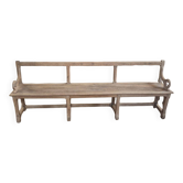 Old church bench in oak