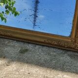 Gilded mirror, trumeau