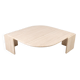 Travertine eye table, Roche Bobois, 1970-80