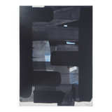 Pierre SOULAGES: Gouache on paper 1973 - Original signed poster