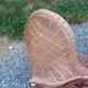 Fauteuil rotin et table basse rotin design des années 70