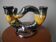 Candlestick candle holder candelabra vintage ceramic Vallauris handmade pottery
