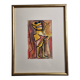 Portrait expressionniste signée Bernard Leijs, 1990