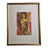 Expressionist portrait by Bernard Leijs, 1990