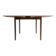 Scandinavian square extendable dining table by Poul Hundevad for Hundevad & Co., 1970s.