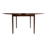 Table à manger extensible carrée scandinave par Poul Hundevad pour Hundevad & Co., années 1970