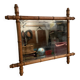 Faux bamboo mirror from the 1950s.