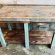 Mint green workbench