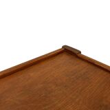 Vintage set of 3 side tables nesting pine wood 60s