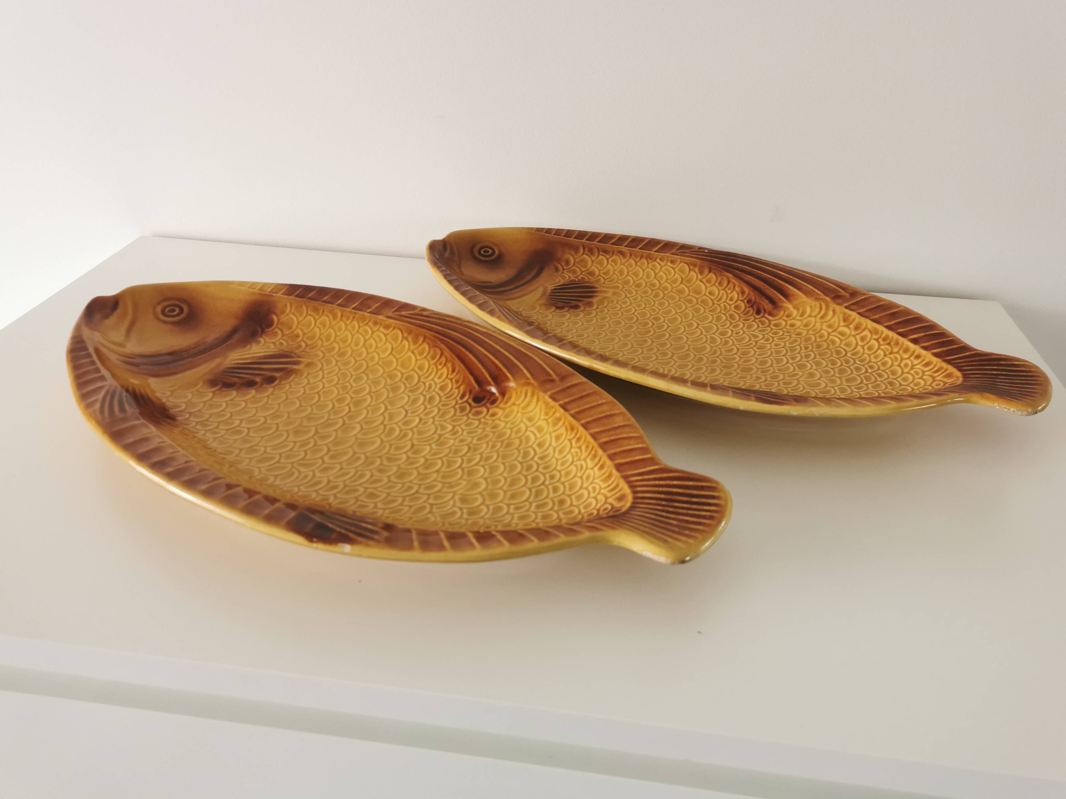 Vintage Fish Serving Plate: KIL Yugoslavia Mid-Century Tableware