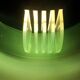 Pair of vintage black metal and plexiglass half-moon wall lights