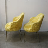 Pair of moumoute armchairs