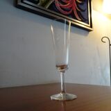 6 flutes champagne crystal cut art deco style