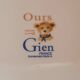 Gien bear cake dish.